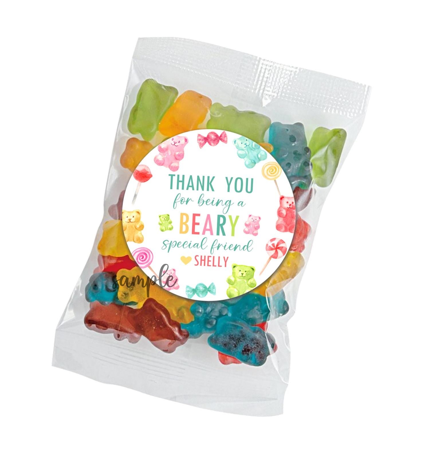 Gummy Bears Valentine Sticker | Happy Valentine's day labels | classroom school party stickers for treat bags, favor boxes, envelope seals