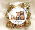 Woodland Watercolor Animals Personalized Lollipop Stickers, Baby Shower, Birthday Goody Bags, envelope seals, favor boxes