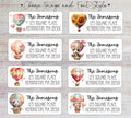 Hot Air Balloons Return Address Labels | Heart Balloon Envelope Seals | Cute balloon Card sticker labels